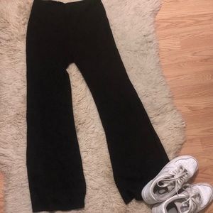 ribbed flare pants